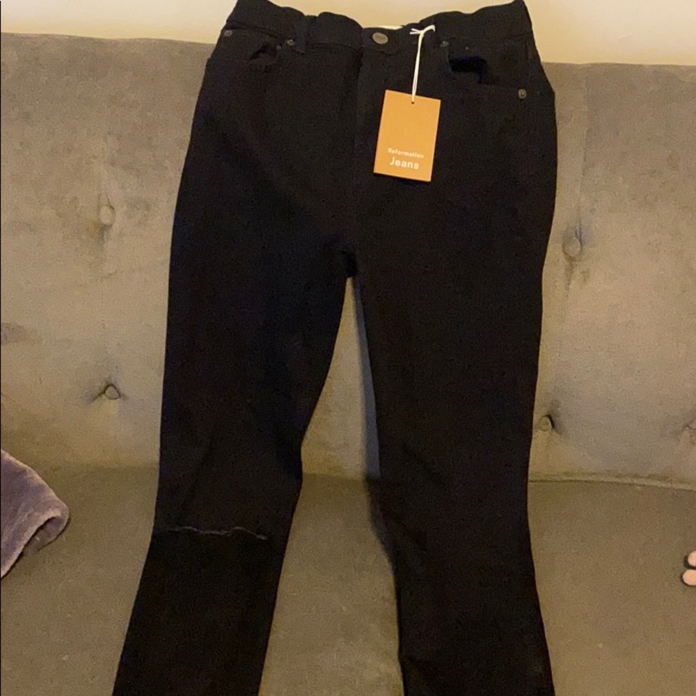 Reformation high waisted skinny jeans